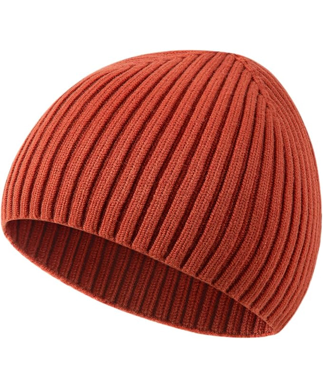 choshion Wool Knit Fisherman Beanie Hat for Men Women,Cuffless Warm Short Cuff Beanies Toboggan Ski Hats Winter Skull Cap