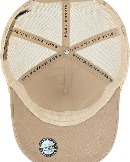 VINTAGE HAVANA Trucker Hats Women | Mesh Adjustable Snapback Hat | Men & Women Cute Trendy Fashion Baseball Cap