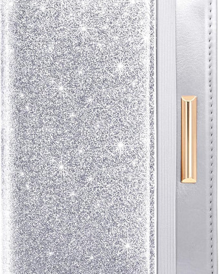 Passport Holder Cover Travel RFID Blocking Passport Cover Rose Gold Cute Flowers Passport Wallet with Elastic Band for Women