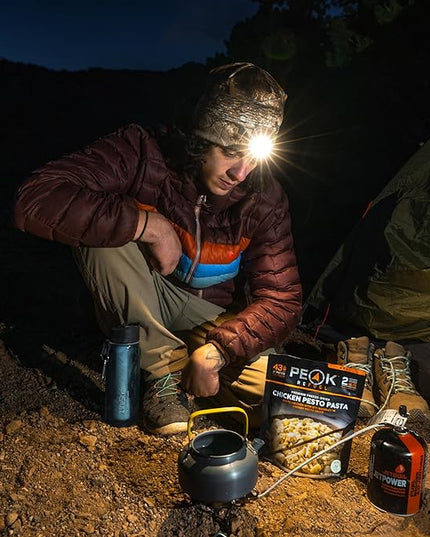 POWERCAP LED Hat Light 150 Lumens Rechargeable Fleece Beanie with Bright Built-in Headlamp Waterproof LED Warm One Size Cap