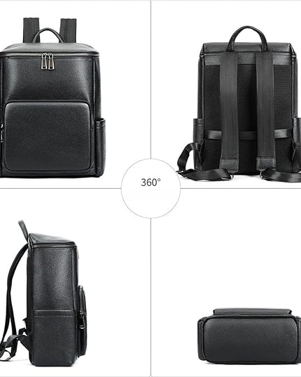 Waterproof Laptop Backpack for Work Travel School Durable Carryall Casual Daypack Business Commuter Gift Box (Black)