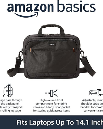 Amazon Basics 14-Inch Tablet Bag, Black
