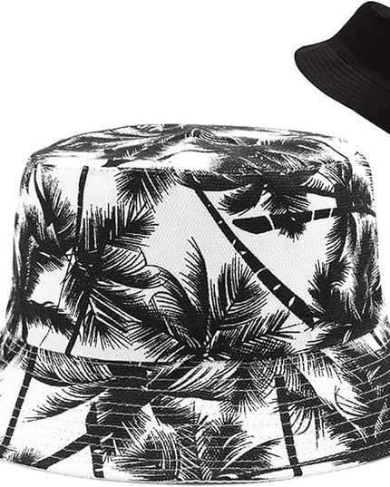 Malaxlx Unisex Bucket Hat Beach Sun Hat Aesthetic Fishing Hat for Men Women Teens, Reversible Double-Side-Wear