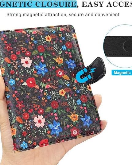 Passport Holder for Trave, RFID Blocking Leather Passport Cover, Combo with Credit Card Slot and Boarding Pass Slot Combo for Women Men
