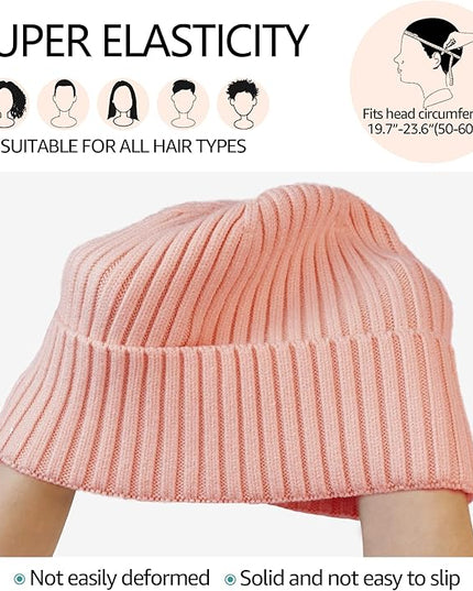 HiRui Knit Beanie for Men Women Kids, Winter Hats Warm Classic Daily Skull Caps