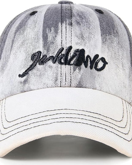 Trendy Unisex Graffiti Baseball Cap, Adjustable Cotton Baseball Cap for Men & Women, Athletic Streetwear Hat
