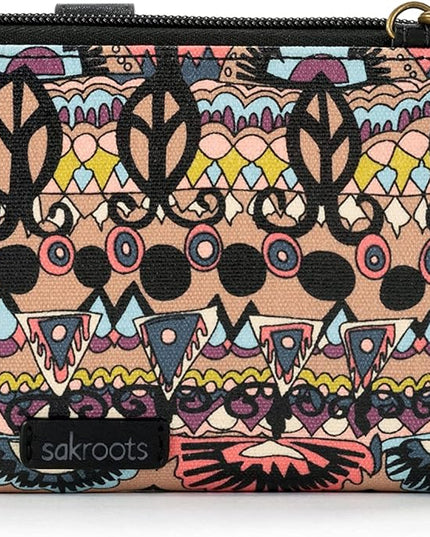 Sakroots Artist Circle Smartphone Crossbody in Coated Canvas, Detachable Wristlet Strap