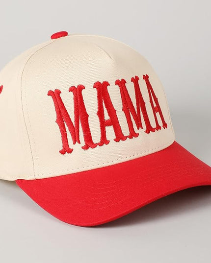 MIRMARU Two-Tone Vintage Canvas Trucker Hats for Men & Women, Adjustable Size Baseball Caps with Trendy Embroidered Design