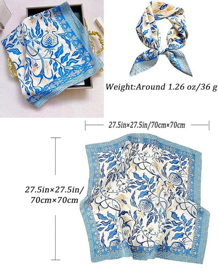 Neck Scarf For Womens Silky Head Scarves Hair Bandanas Square Scarf Fashion Accessories lightweight