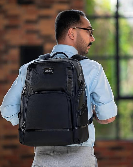 Laptop Business Backpack for Men & Women, Work Backpack Fits15.6 Inch, Premium Quality Travel Bag with USB Charging Port, Water-Resistant, Durable Nylon, Computer Bookbag with Multiple Pockets