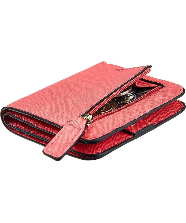Toughergun Women’s Small Slim Leather Wallet with RFID Protection, Compact Bifold Mini Purse with Clear ID Window