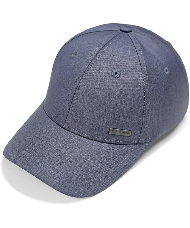 Fashion Baseball Hats for Men by King & Fifth | The Senna Baseball Cap with Low Profile & Menswear Fabric + Baseball Caps