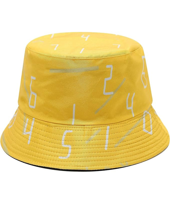 Mashiaoyi Unisex Print Double-Side-Wear Reversible Bucket Hat