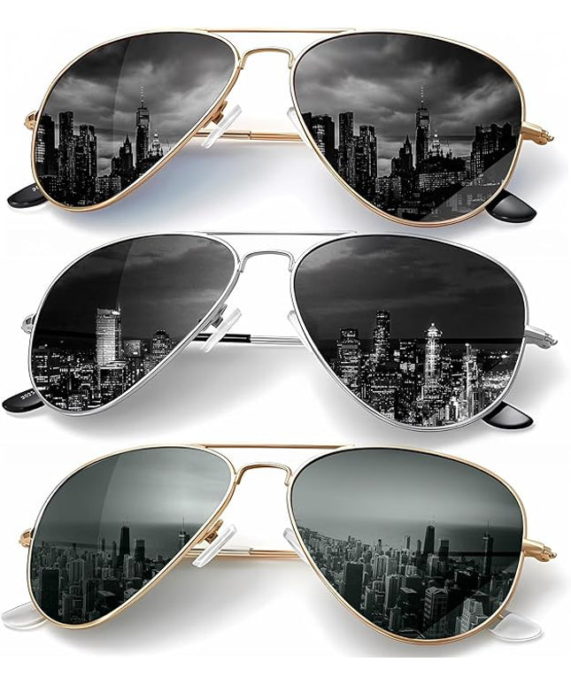 KALIYADI Classic Aviator Sunglasses for Men Women Driving Sun glasses Polarized Lens UV Blocking