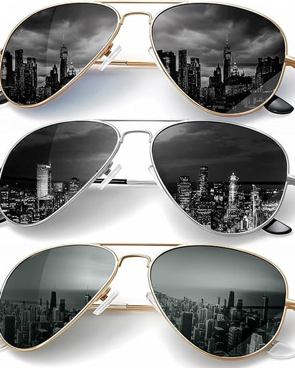 KALIYADI Classic Aviator Sunglasses for Men Women Driving Sun glasses Polarized Lens UV Blocking