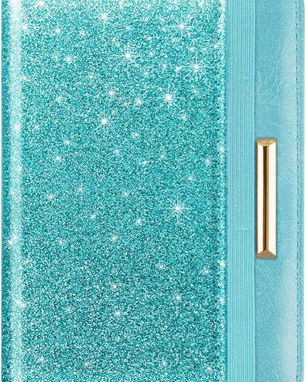 Passport Holder Cover Travel RFID Blocking Passport Cover Rose Gold Cute Flowers Passport Wallet with Elastic Band for Women