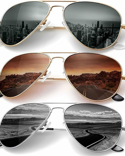 KALIYADI Classic Aviator Sunglasses for Men Women Driving Sun glasses Polarized Lens UV Blocking