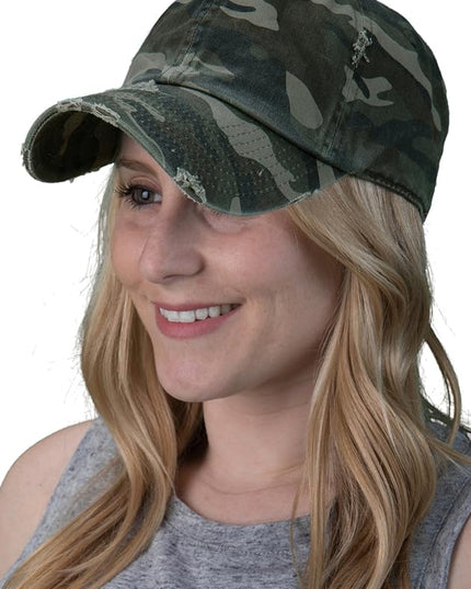 Funky Junque Distressed Baseball Cap