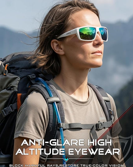 ATTCL Polarized Sunglasses Men for Fishing: UV Protection Lightweight TR90 Sports Wrap Sun Glasses Driving Golf Running