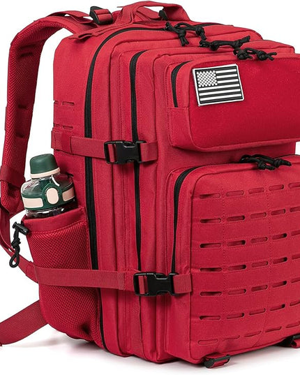 QT&QY 25L/45L Military Tactical Backpack For Men Molle Daypack 3 Day Bug Out Bag Hiking Rucksack With Bottle Holder