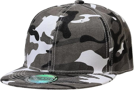 Classic Snapback Hat Cap Hip Hop Style Flat Bill Blank Solid Color Adjustable Size