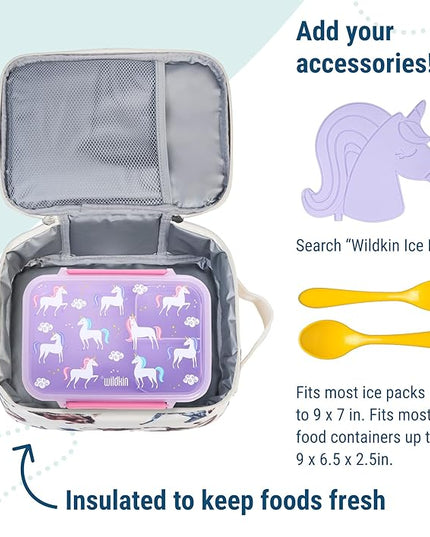Wildkin ECO rPET Insulated Original Lunch Bag – Durable, Stylish, Ideal for School & Travel - Horse Dreams