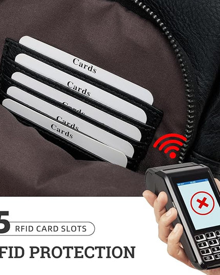 Leather Crossbody Bags for Women Small Sling Bag Anti Theft RFID Chest Purse Fanny Pack for Travel