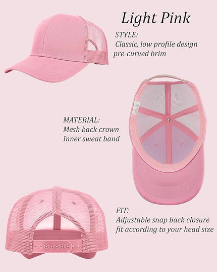 Gelante Mesh Trucker Hat Baseball Cap Structured Front Panel Wholesale LOT 12 Pack