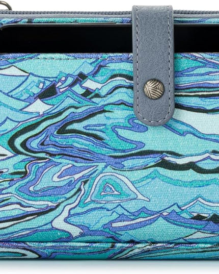 Sakroots Artist Circle Smartphone Crossbody in Coated Canvas, Detachable Wristlet Strap