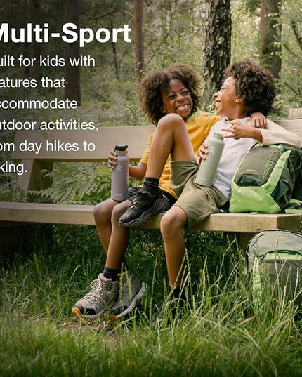 Osprey Talon Jr Boy's Lightweight Hiking Backpack - Kids Adventure Backpack for Travel & Camping, Green Canopy