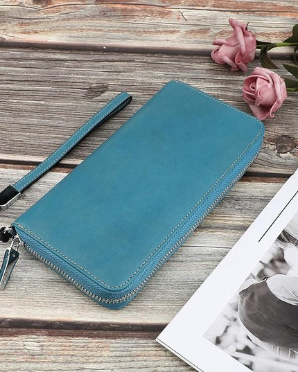 Lavemi Small Compact Women Wallet RFID Blocking Genuine Leather Bifold Purse with ID Windows