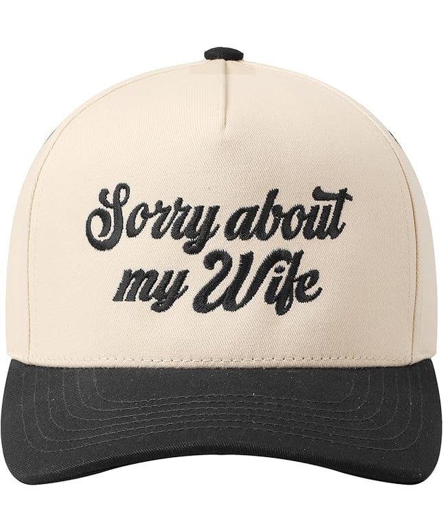 MIRMARU Two-Tone Vintage Canvas Trucker Hats for Men & Women, Adjustable Size Baseball Caps with Trendy Embroidered Design