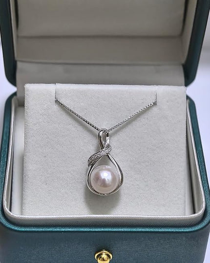 Pearl Necklace, Gifts for Women Wife, Mothers Day Gifts for Mom Wife Women Girlfriend Her on Valentines Day Gifts for Her Gifts Wedding Anniversary Christmas Day Gifts Birthday Day Gifts Jewelry