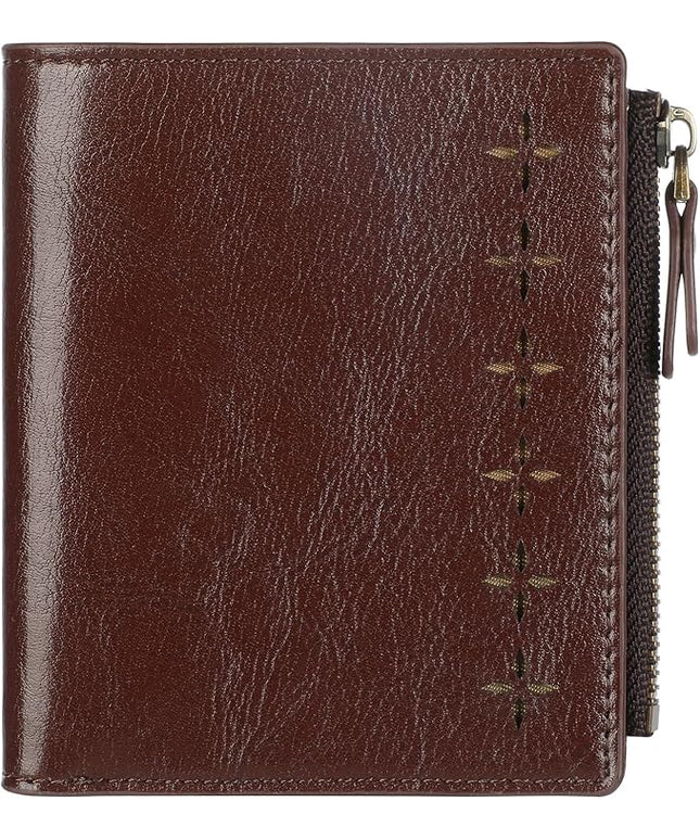 Lavemi Ultra Thin Small Compact Leather Womens Girls Wallets RFID Blocking Credit Card Holder for Women