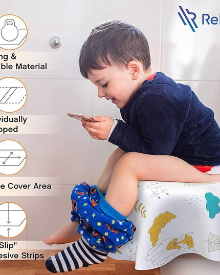 Toilet Seat Covers Disposable - 20 Pack - Waterproof, Ideal for Kids and Adults – Extra Large, Individually Wrapped for Travel, Toddlers Potty Training Public Restrooms (Owls, 20)