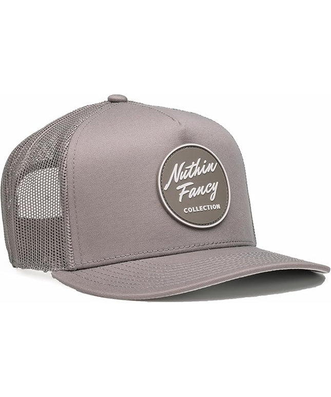 Nuthin Fancy CO Pioneer Snapback Hat, Mens and Womens Adjustable Trucker Cap with Contrast Under Bill