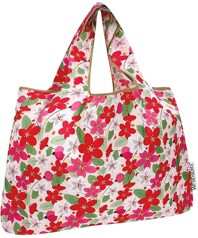 allydrew Large Foldable Tote Nylon Reusable Grocery Bags