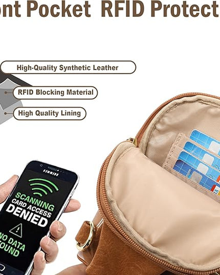 INICAT Sling Bag for Women Touchscreen Small Crossbody Cell Phone Purse Fanny Pack
