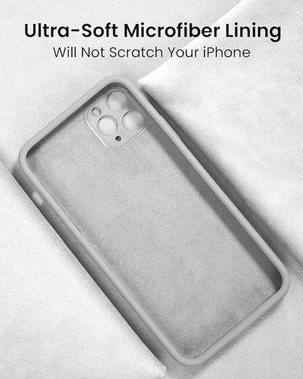FireNova Designed for iPhone 13 Pro Max Case, Silicone [Camera Protection] Phone Case with [2 Screen Protectors], Soft Anti-Scratch Microfiber Lining Inside, 6.7 inch, White