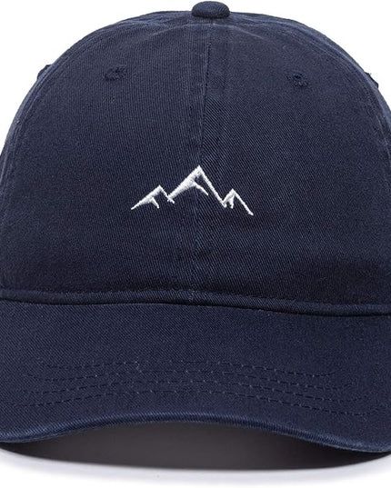 Outdoor Cap -Adult Mountain Dad Hat-Unstructured Soft Cotton