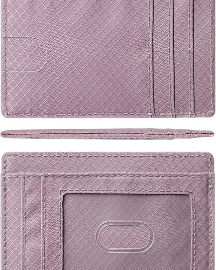 Artpaxy Slim Wallet for Men & Women, Minimalist Front Pocket Card Holder for Travel, RFID Blocking, Water Resistant Nylon Wallet for ID & Cash & Credit Card