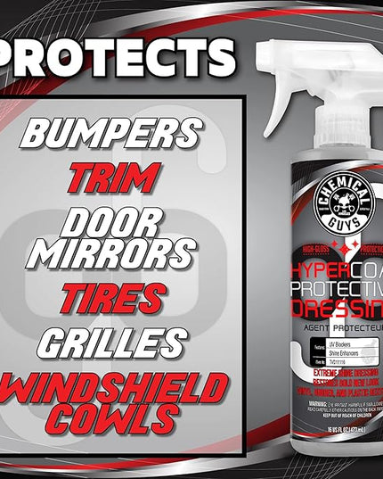 Chemical Guys G6 HyperCoat High Gloss Protectant Dressing, For Vinyl, Rubber, Plastic, Tires and Trim, Gloss Dressing Restores Shine & Protection for Cars, Trucks, Motorcycles, SUVs and RVs, 16 oz