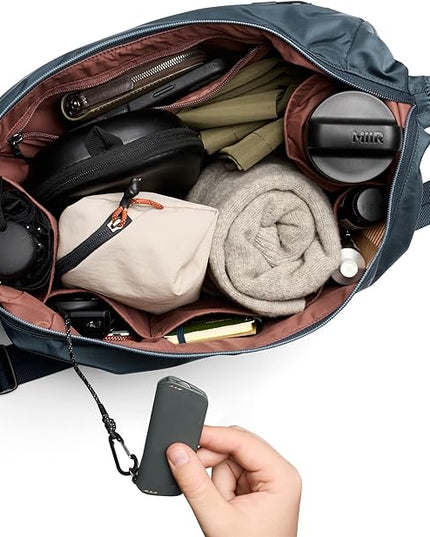 Bellroy Laneway Crescent Bag (12 liter streamlined, crescent crossbody with internal and external pockets, adjustable strap and surprising storage) - BlueSteel