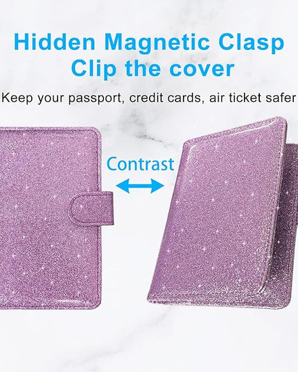 Passport Holder Cover, ACdream Protective Premium Leather RFID Blocking Wallet Travel Case for Passport/Credit Card/Air Ticket,