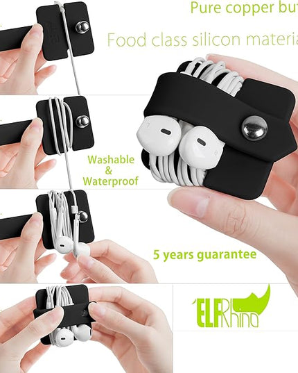 Cord Organizer Earbuds Holder Earphones Wrap Headset Headphone Wrap Winder Cord Manager Cable Winder Set of 2