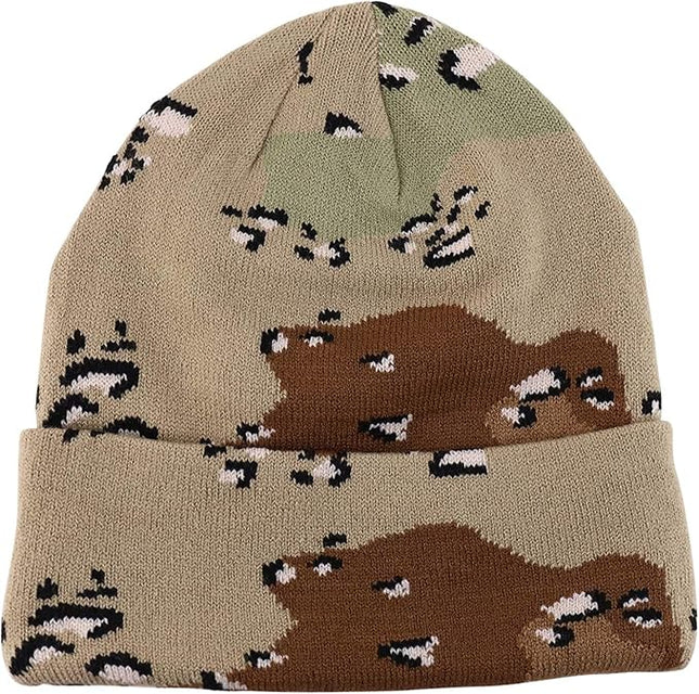 Gelante Unisex Beanie Cap Knitted Warm Solid Color