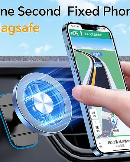 Kaistyle for Magsafe Car Mount【20 Strong Magnets】Magnetic Phone Holder for Car Phone Holder Mount Dash Mounted Holders Cell Phone Holders for Your Car Accessories for Women Men for iPhone 17 16 15 14