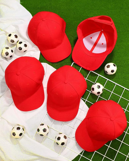 Handepo 24 Pcs Blank Baseball Cap Adjustable Back Strap Plain Blank Camouflage Hat Unisex Baseball Cap for Trucker Men Women