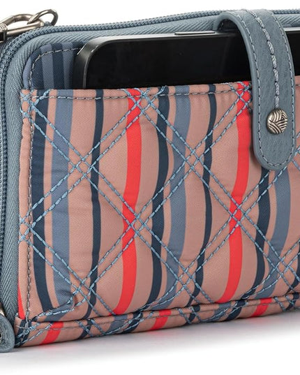 Sakroots Artist Circle Smartphone Crossbody in Coated Canvas, Detachable Wristlet Strap
