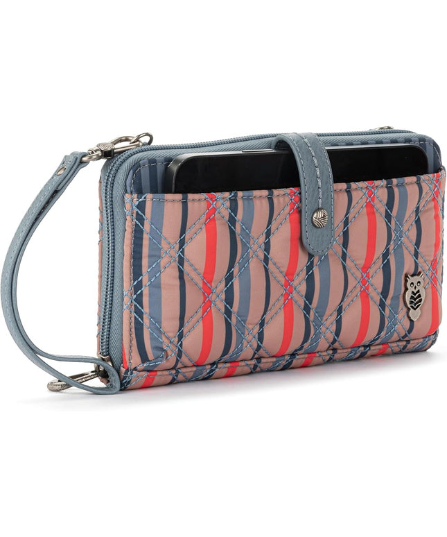 Sakroots Artist Circle Smartphone Crossbody in Coated Canvas, Detachable Wristlet Strap